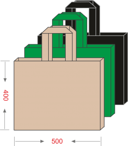 Эко-сумка из спанбонда без печати 500*400, 80 г/м -Chernigov Package - Фото Сумка 40х50