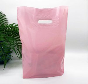 Patch handle bag 300*400 mm, without printing, LDPE A6, PINK -Chernigov Package - Фото IMG_6451